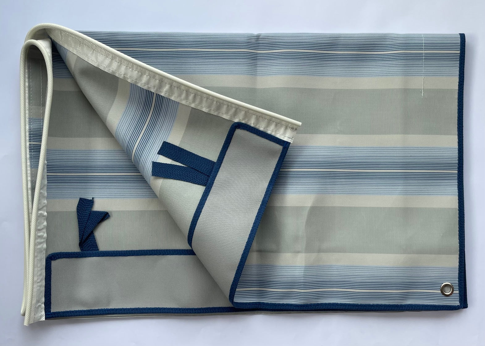 Fenster Markise ca 180x75 cm Grau Blau hell OHNE Gestänge 261322Lg NEU – rundumswohnmobil