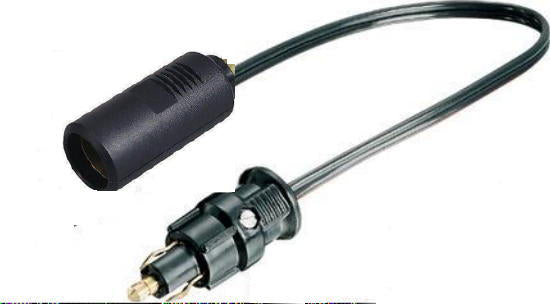 Adapter 8 A Normstecker Zigarettenanzünder 12-24 Volt mit Kabel 140230b/m NEU