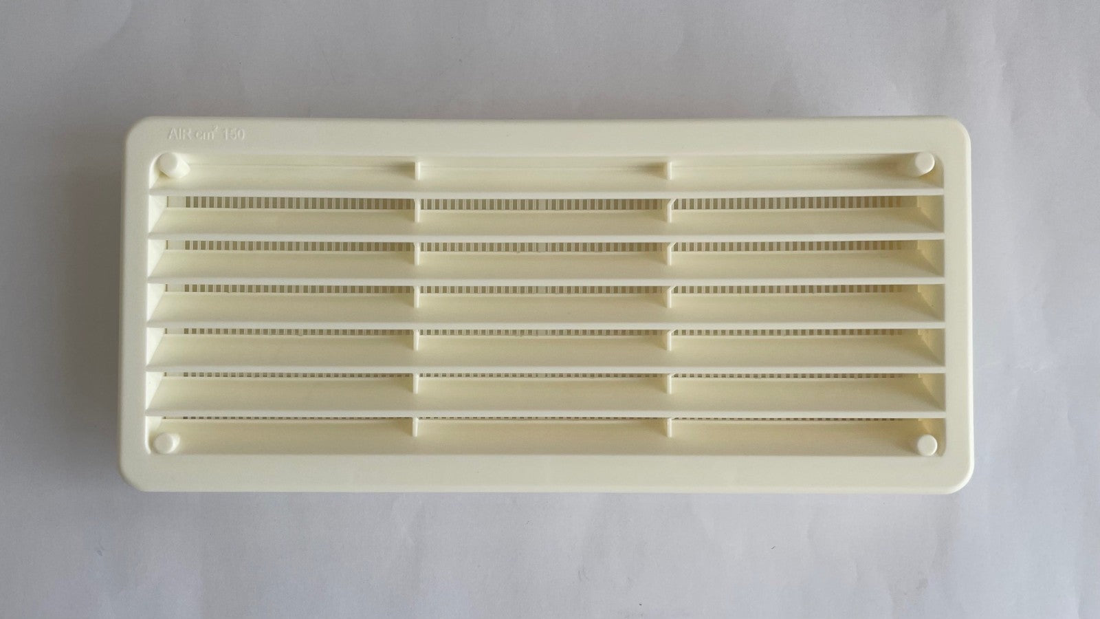 Lüftungsgitter 27x12cm mit Gegenstück Moskitogitter weiß Kunststoff 281270b2 NEU