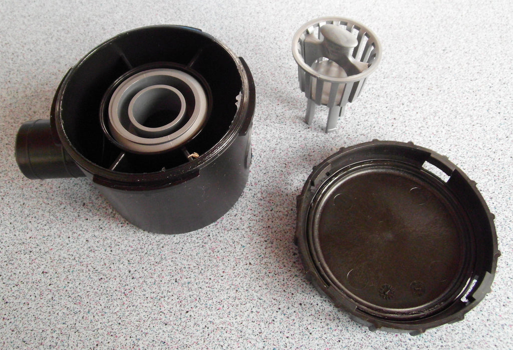 Siphon schwarz mit 1 Zugang u. Restesieb 39 mm Ablauf Rohrsystem Reich 300f237-3 NEU
