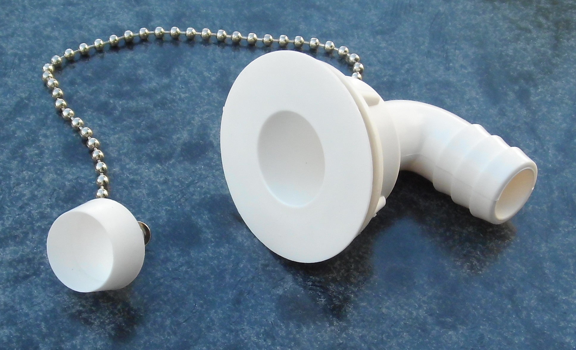 Ablaufgarnitur Stöpsel winkel hoch Waschbecken 3/4" für 19mm Schlauch 72105p NEU