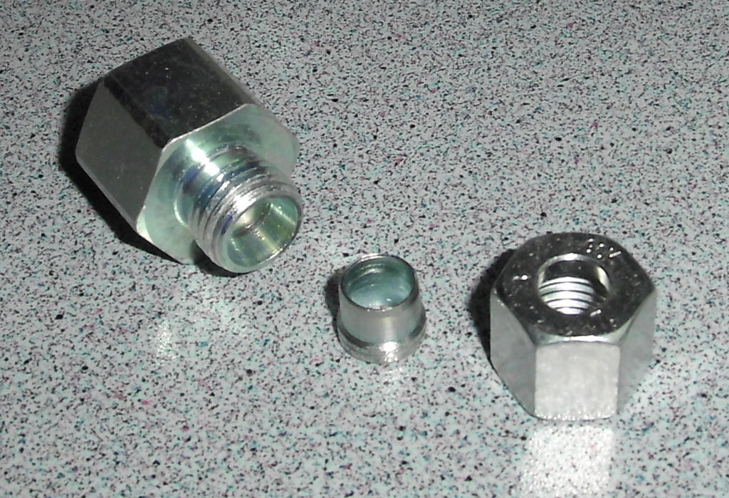 Gas Übergangsstück Verschraubung Adapter 3/8" Kupplung 8mm Rohr 75290r NEU