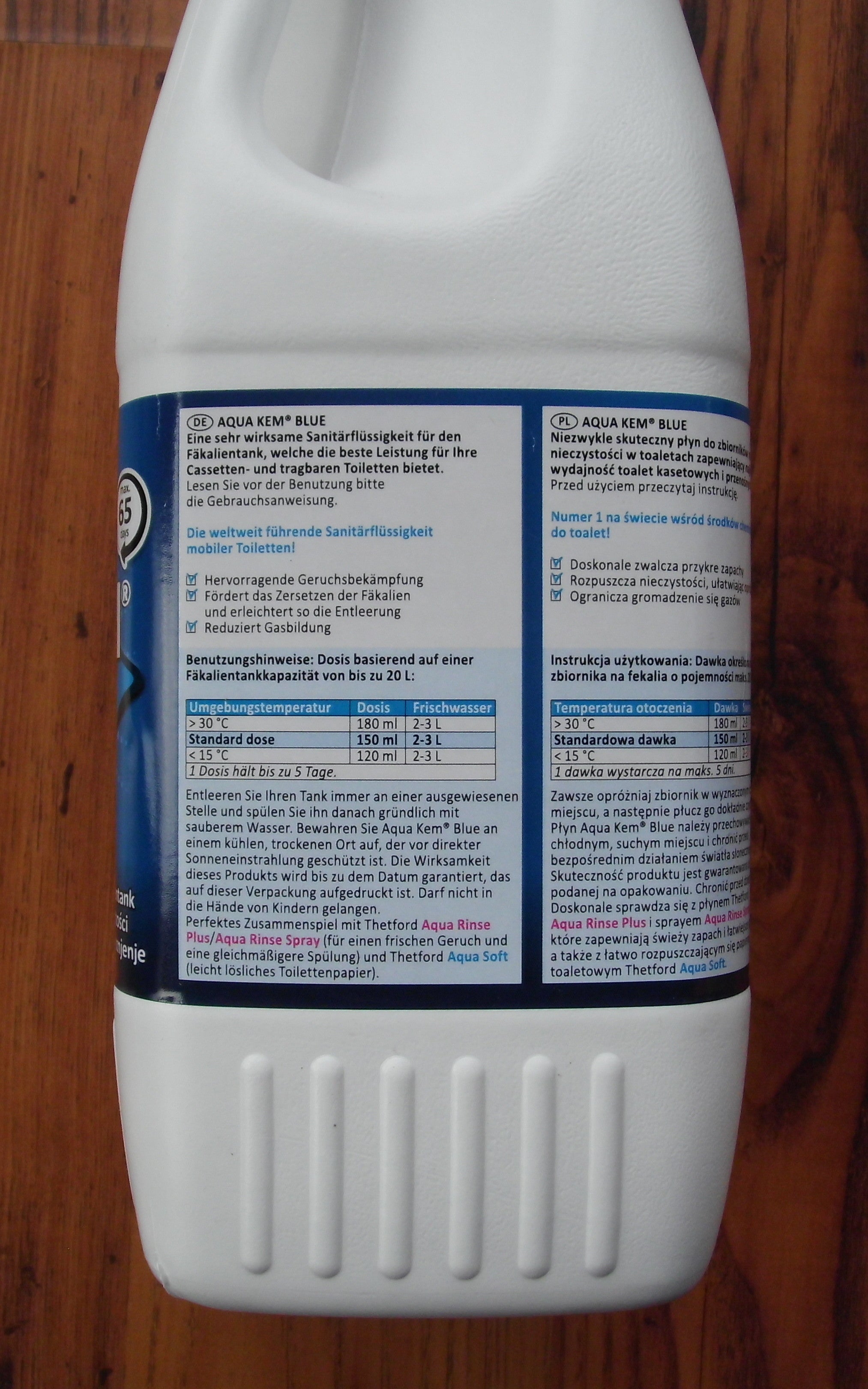Aqua Kem Blue 2L WC Thetford Toilette Sanitärflüssigkeit 127490b6 NEU