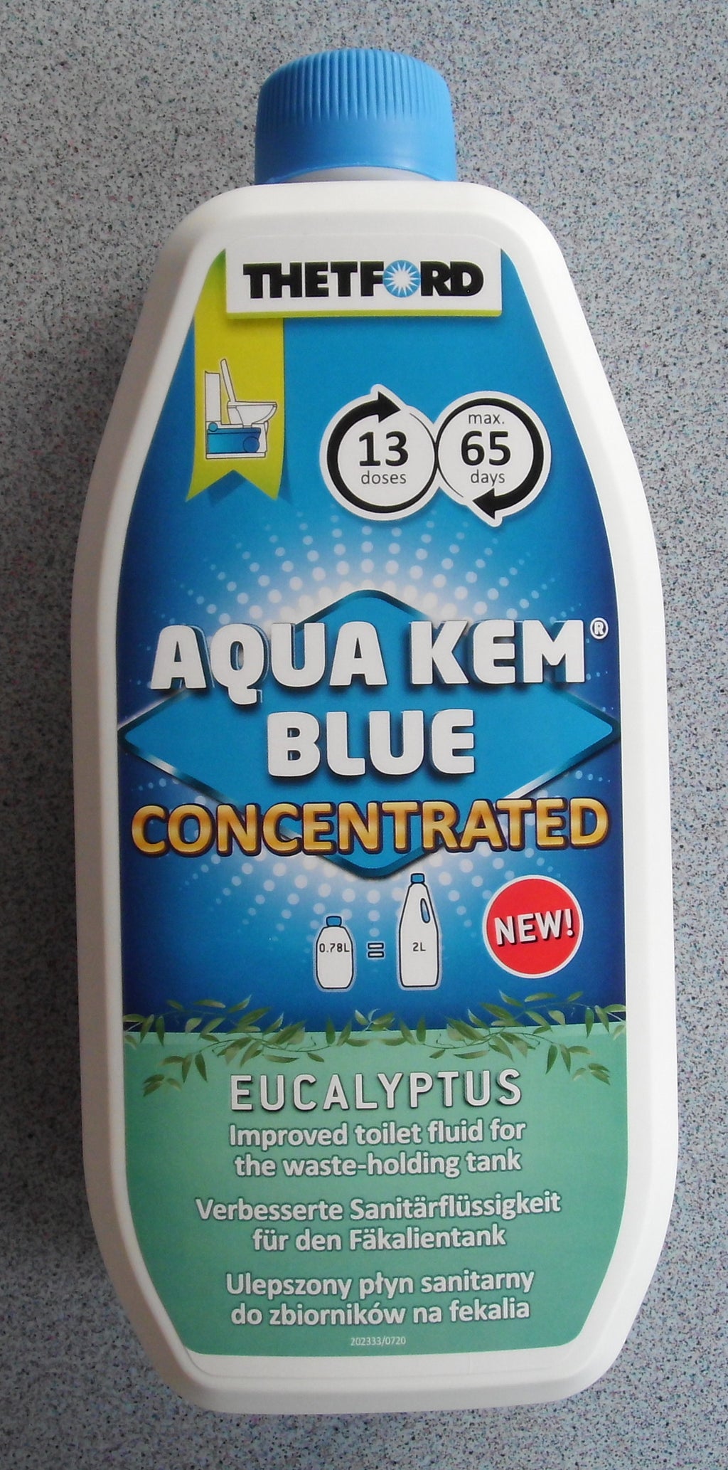 Aqua Kem Blue Eucalyptus 0,75 L Konzentrat für Toilette Thetford WC 340090bs NEU