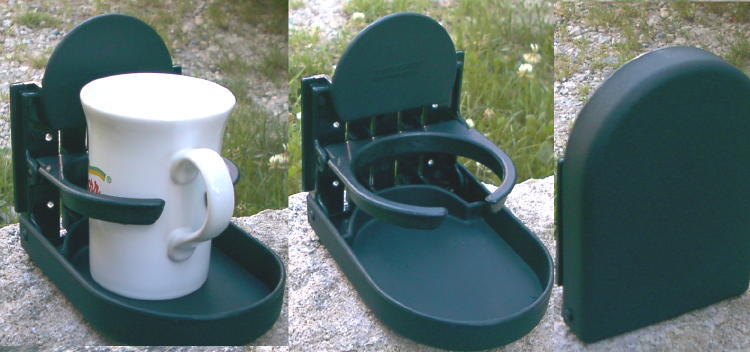 Becherhalter Tasse schwarz klappbar Getränkehalter Dosenhalter Halter 46223r10 NEU