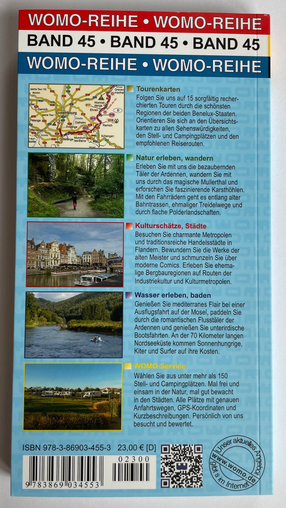 Mit dem Wohnmobil Belgien Luxemburg WOMO Reihe Touren Band 45 Reiseführer NEU