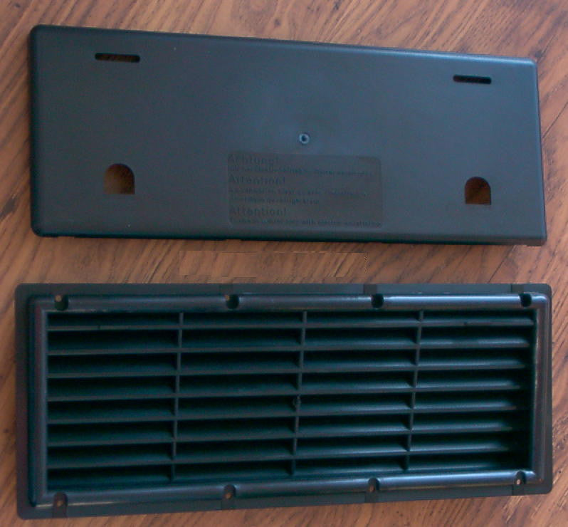 Kühlschrank Lüftungsgitter + Winterabdeckung Moskitonetz Gitter schwarz 53003r NEU