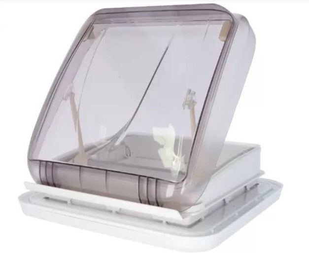 Dachhaube 40 x 40 Berger transparent getönt MIT Zwangsentlüftung 414747b2 NEU