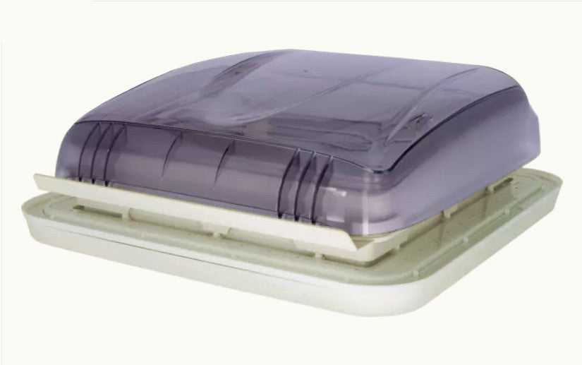 Dachhaube 40 x 40 Freucamp transparent getönt MIT Zwangsentlüftung 92220p NEU