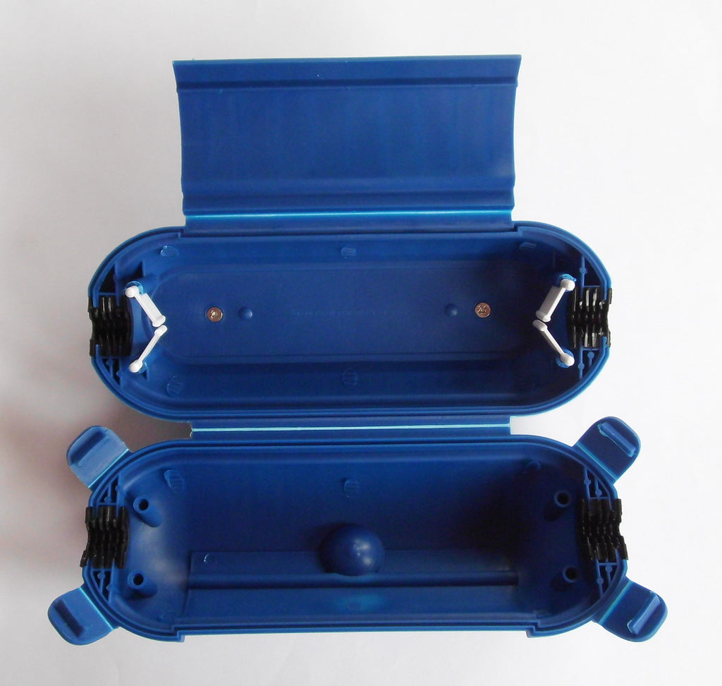 Sicherheitsbox in blau für Schuko Stecker Kabel Box Schutz Kabelsafe 293540b NEU