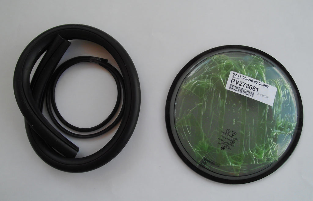 Bullauge 280 mm starr Fenster getönt zum Festeinbau mit Dichtgummi 32260r NEU