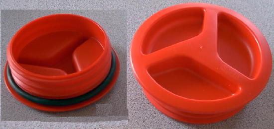 Wassertankdeckel S12-04 Ersatz Deckel rot 15cm + Dichtung Wassertank 300f079+m NEU