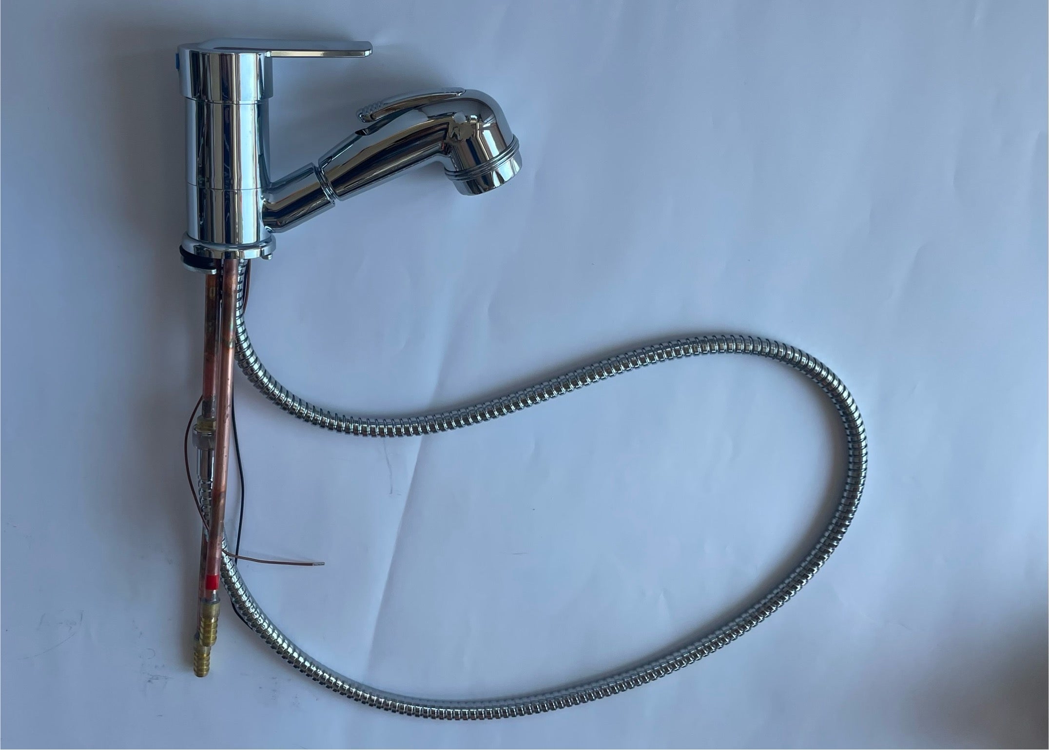 Wasserhahn Einhebelmischer PARMA Shorty Dusche chrom ausziehbar Wohnmobil E8079r NEU