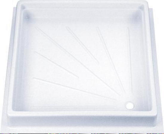 Duschwanne 68 x 68 Kunststoff weiß Dusche Bad für Wohnmobil Caravan 64108r NEU