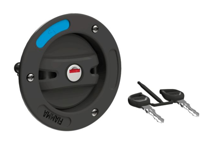 Wasserdeckel Einfüllstutzen schwarz NEU Fiamma Schloss + 2 Schlüssel 300f573 NEU