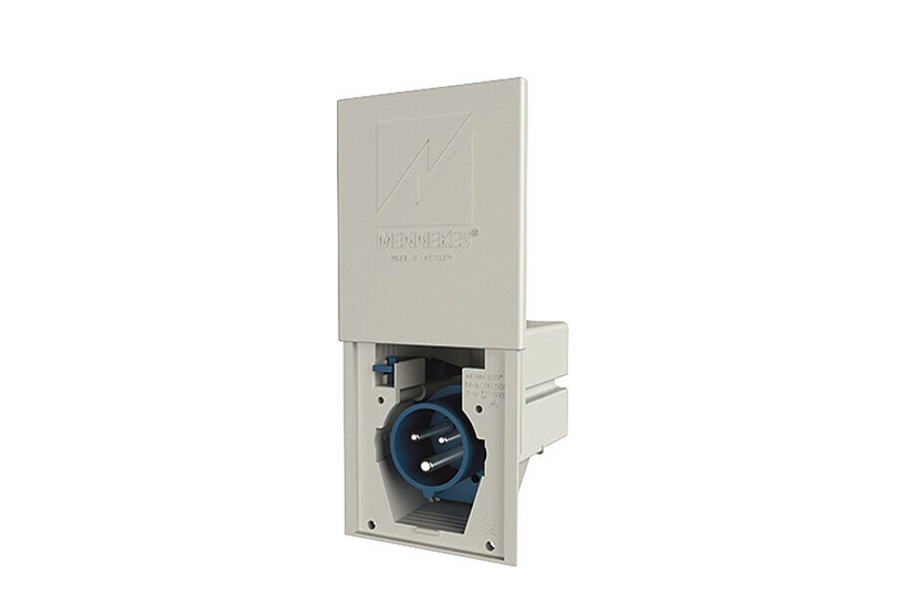 Einspeisestecker 230 V CEE Deckel verschiebbar Mennekes NEU