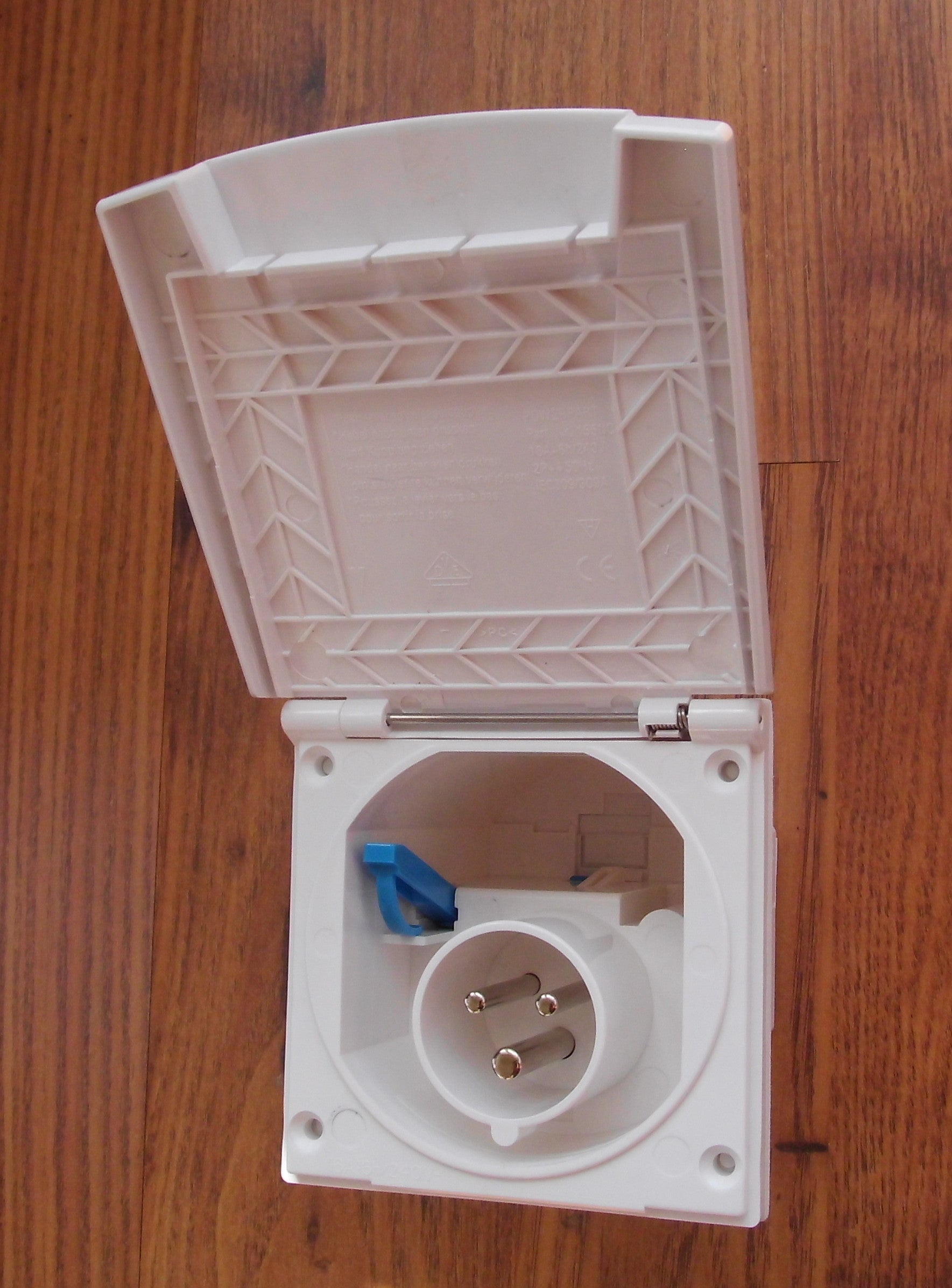 Einspeisestecker WEIß 230 Volt CEE neue Deckelform 80159p NEU