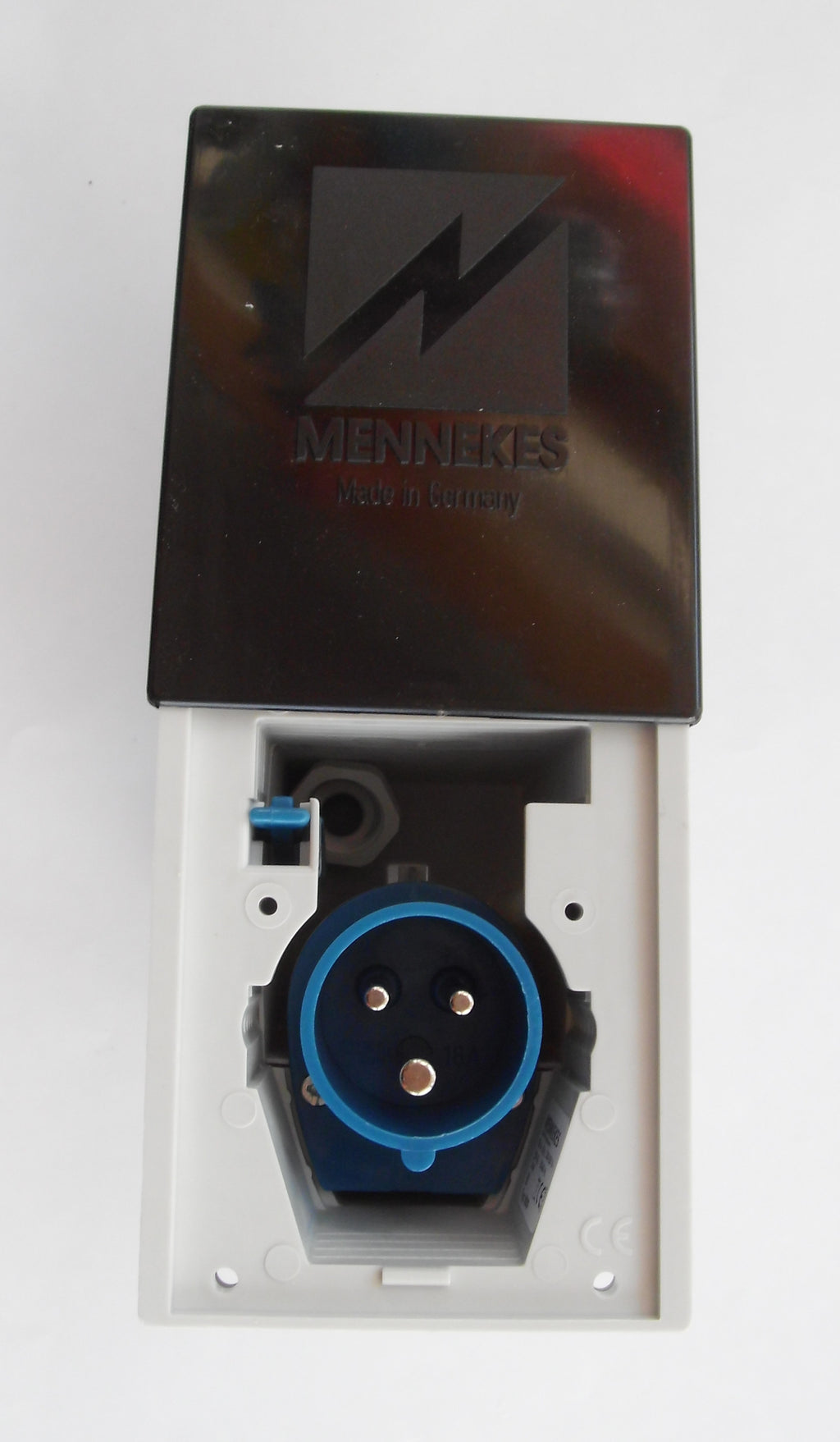 Einspeisestecker 230 V CEE Deckel verschiebbar Mennekes NEU