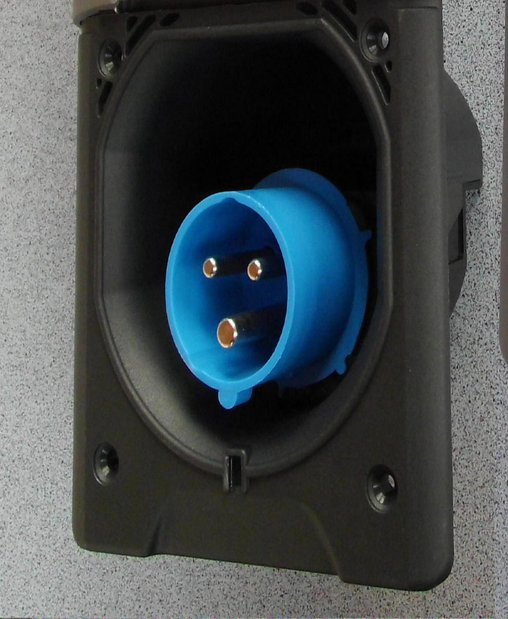 Einspeisestecker neue Form mit Magnetdeckel 230 V CEE fest Einbau NEU