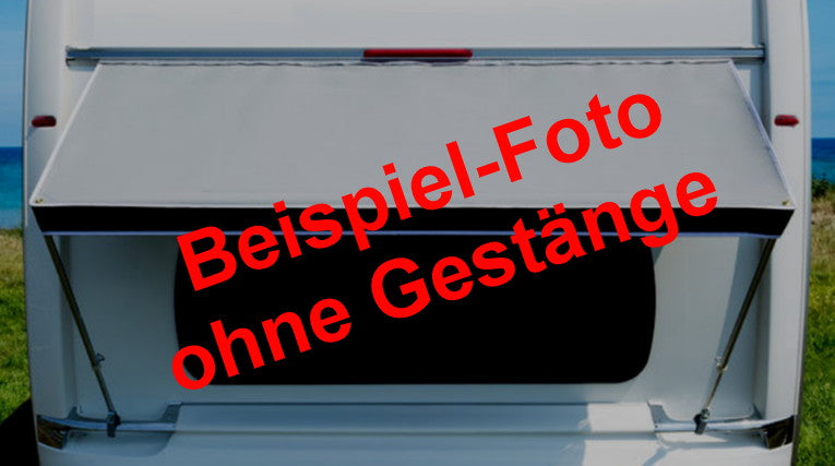 Fenster Markise ca 180x75 cm Hellgelb Hellgrau OHNE Gestänge 261322Lg NEU