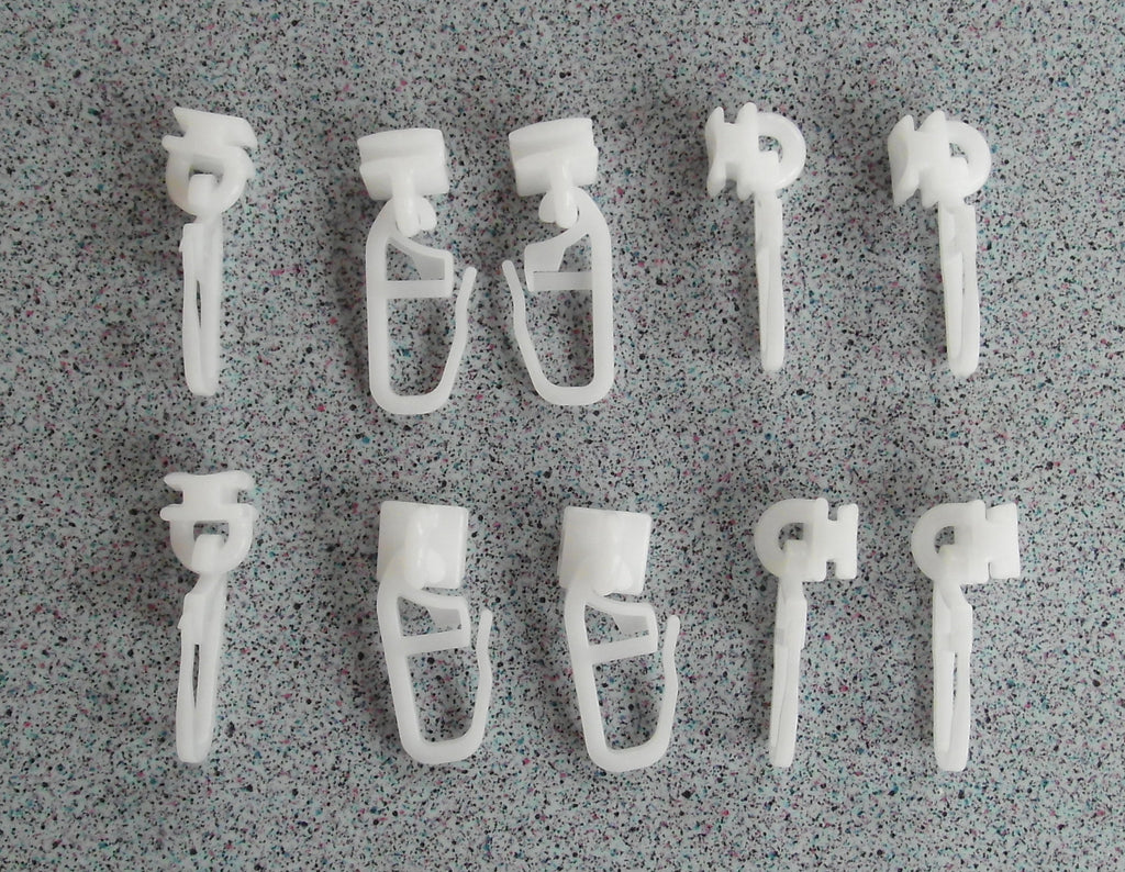 Gardinen Vorhang Gleiter 10er Pack f. C Profil waagerecht an der Wand 561100r NEU