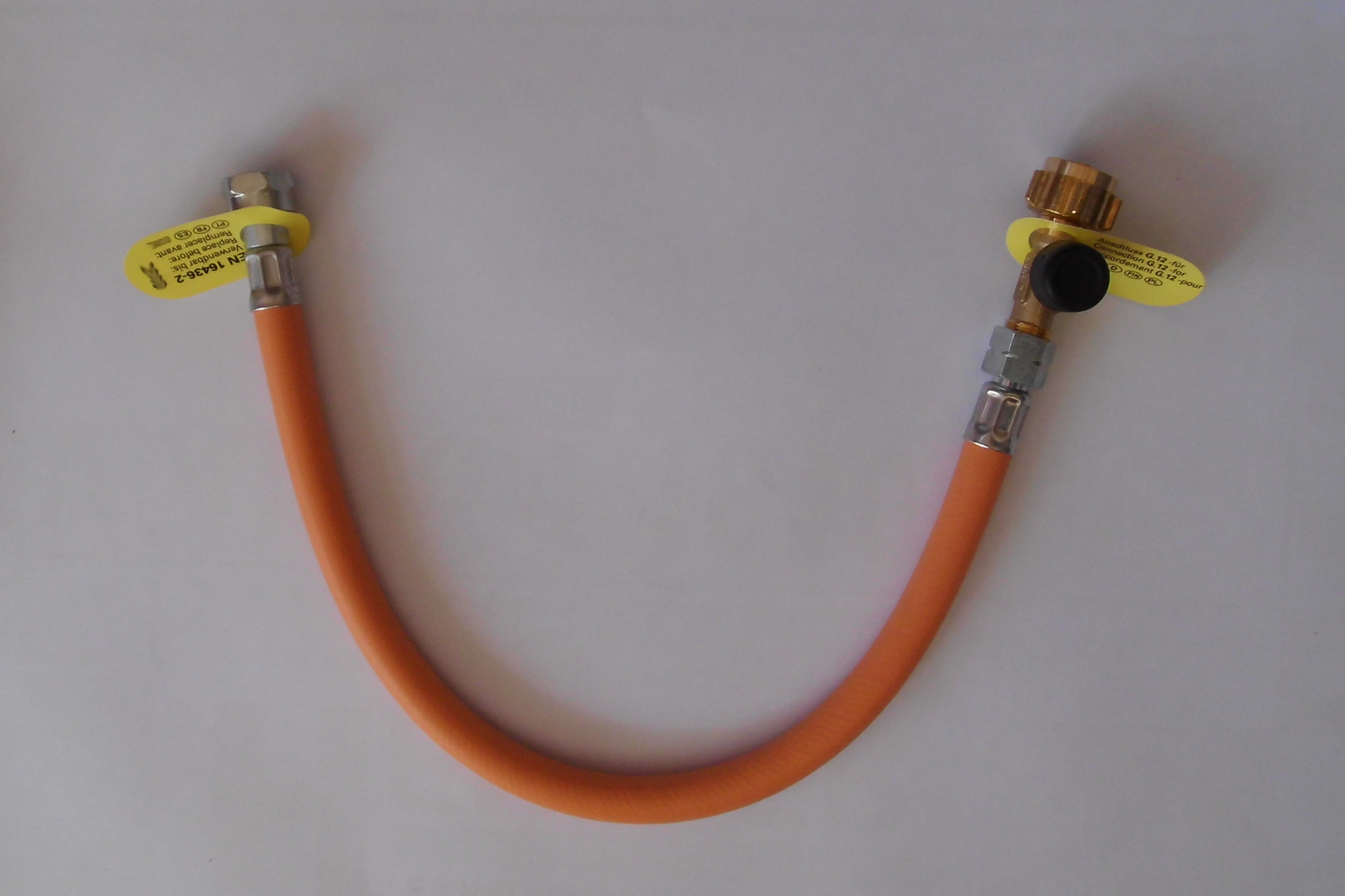 Hochdruck Gasschlauch G 12 Schlauchbruchsicherung Truma 309f609 NEU