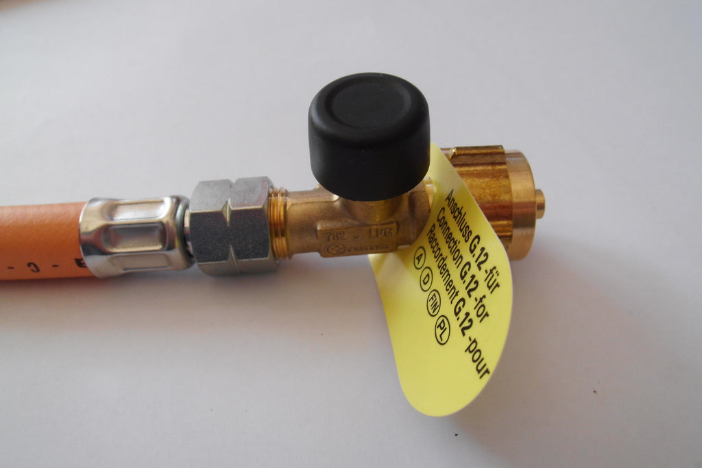 Hochdruck Gasschlauch G 12 Schlauchbruchsicherung Truma 309f609 NEU
