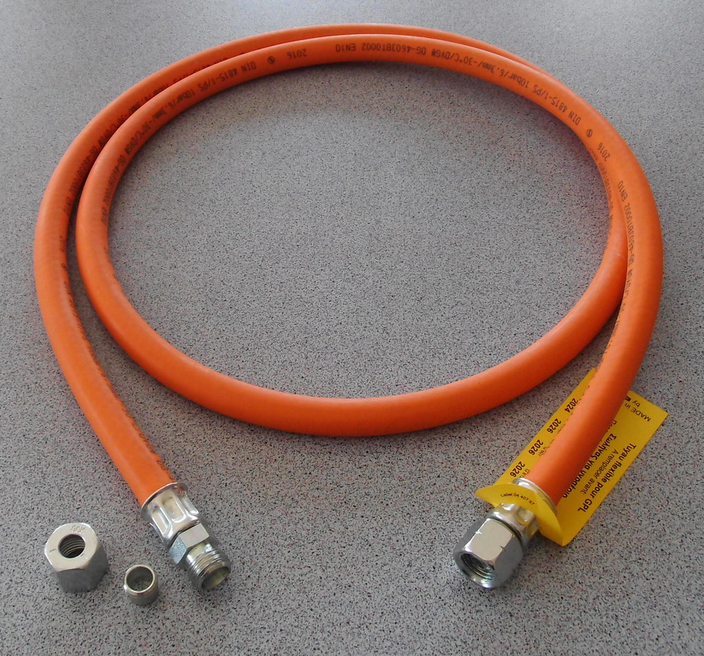 Gas Sicherheits Schlauch 5m für 8mm Rohr +links Gasschlauch 137380b NEU