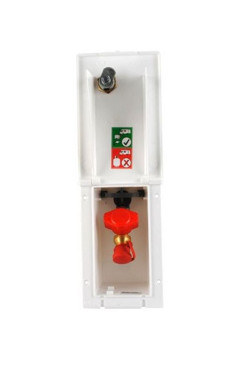 Gas Sicherheits Steckdose für außen MPK Versorgungsklappe m. Schloss 310f958 NEU