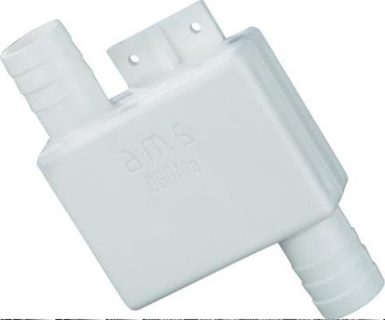 Geruchsverschluss weiß Abwasser Siphon für Abwasserschlauch 19 mm 300f301 NEU