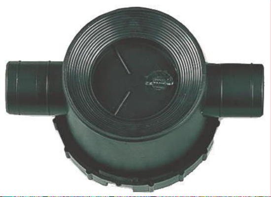 Siphon schwarz mit 2 Anschlüssen Geruchsverschluss 28mm für Rohrsystem 300f238 NEU