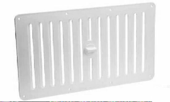 Türlüftung 385 x 220 mm Lüftungsgitter Gitter Schieber Kunststoff weiß 206f950 NEU