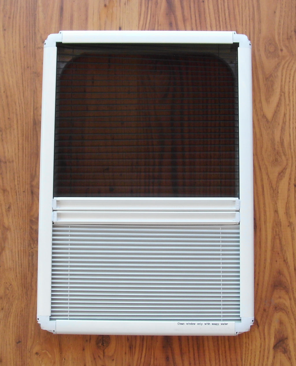 Echtglas Ausstellfenster 350Bx500H Verdunkelung+Insektenschutz Carbest 31880+1r4