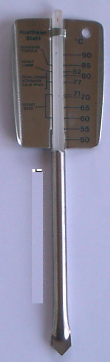 Grill Thermometer Garthermometer Fleischthermometer 50 bis 90°C  241718Lg NEU