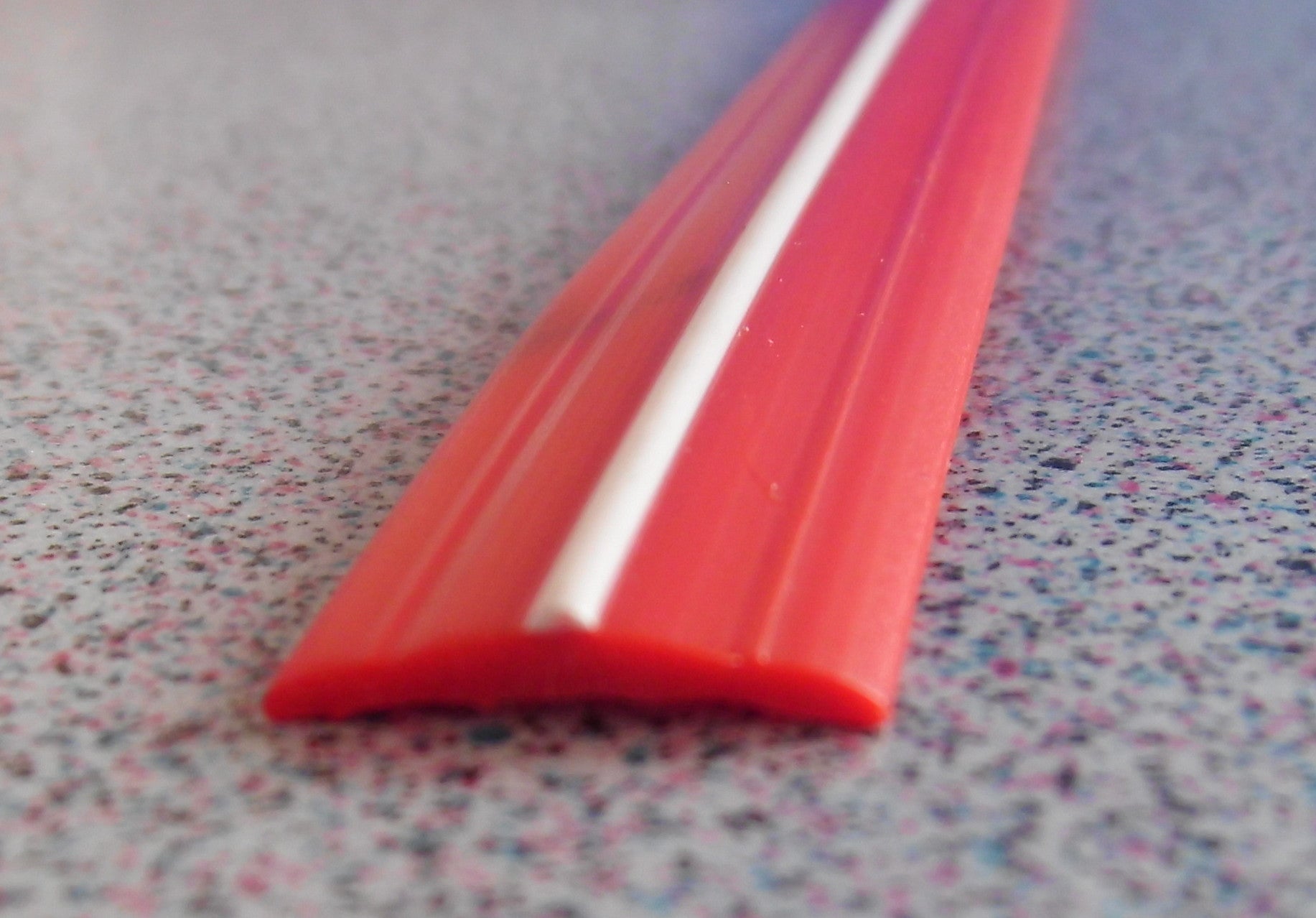 Leistenfüller rot/weiß Meterware PVC-Profil 12mm für Alu Profile 226640b NEU