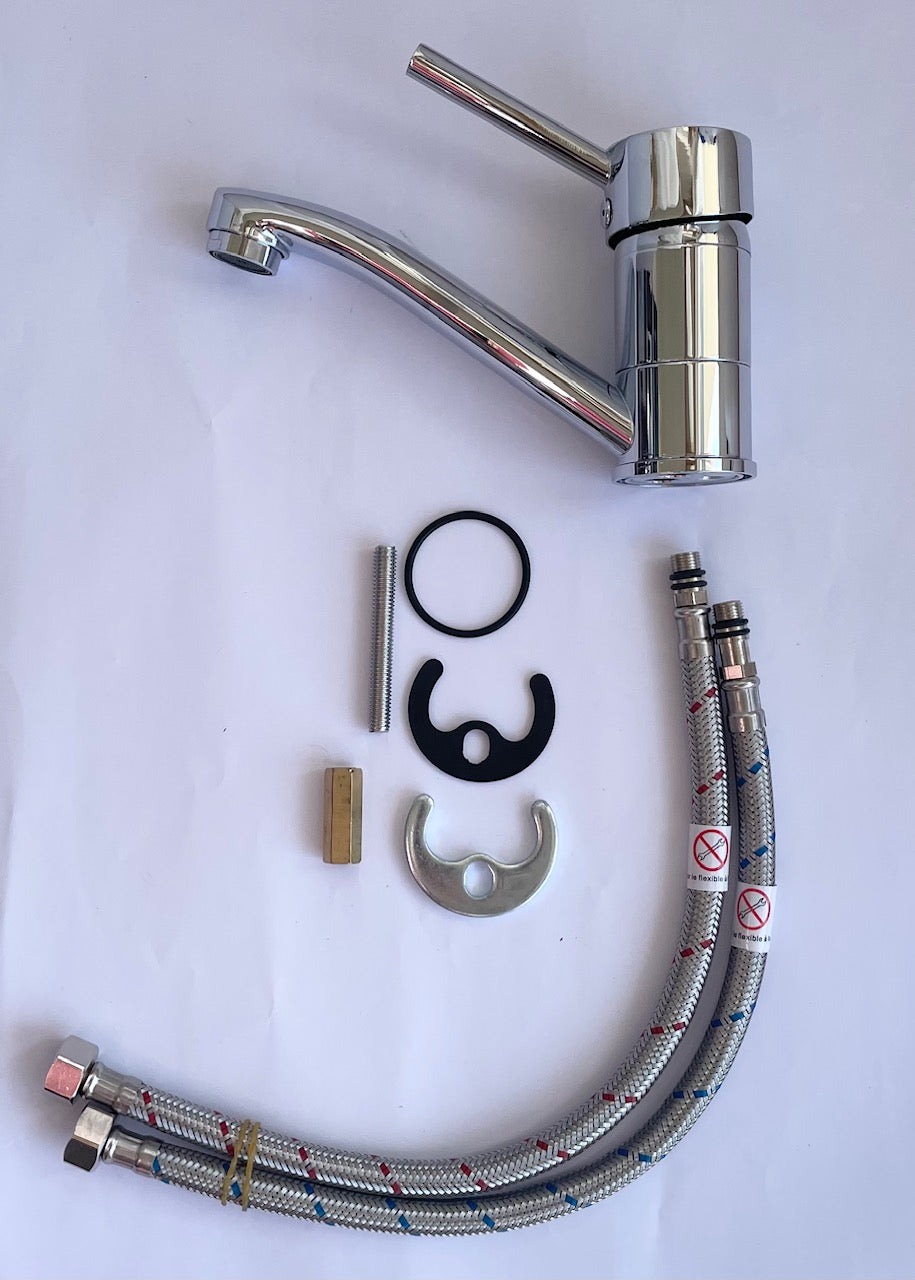 Wasserhahn Einhebelmischer ka/wa. HTD Modern kurz chrom Wohnmobil 71396p NEU