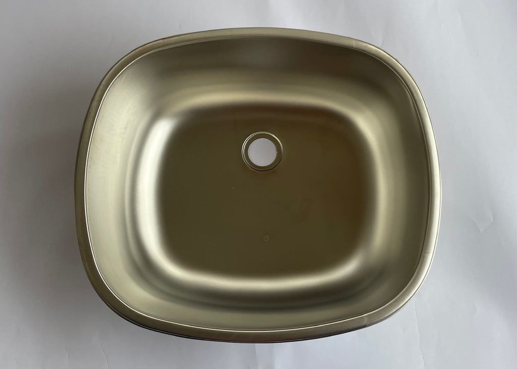 Spülbecken B-Ware 38 x 33 cm Spüle Edelstahl für Wohnmobil 71312Lg