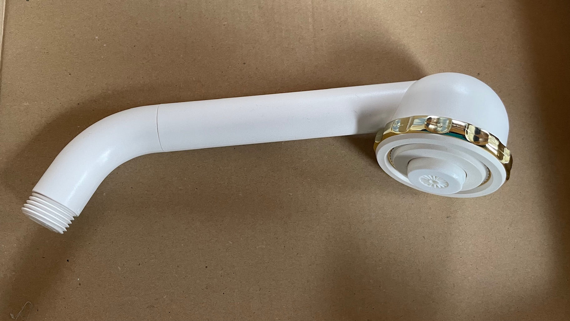 Brause Riva weiß/gold für Duschen im Wohnmobile 1/2" Gewinde 891175b NEU