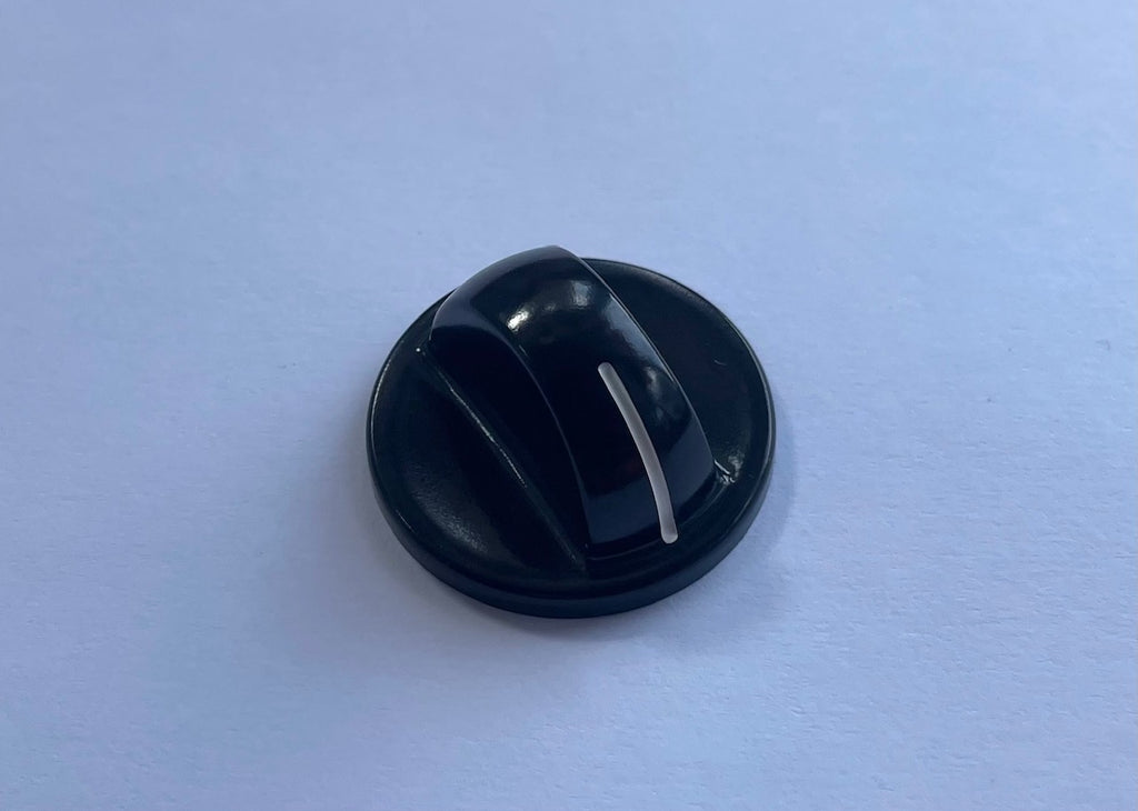Knopf für Kocher Can Gaskocher Drehknopf 32mm schwarz Herd E7105r NEU