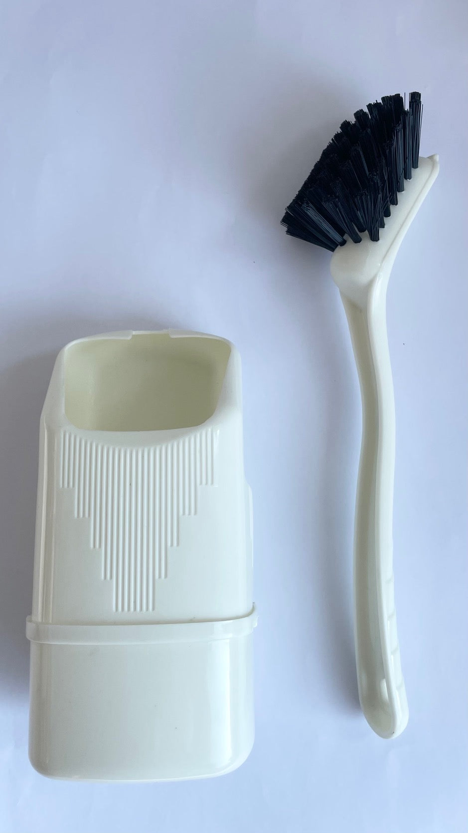 Toilettenbürste Cremeweiß ViaMondo Mini WC Bürste mit Behälter 75839p NEU