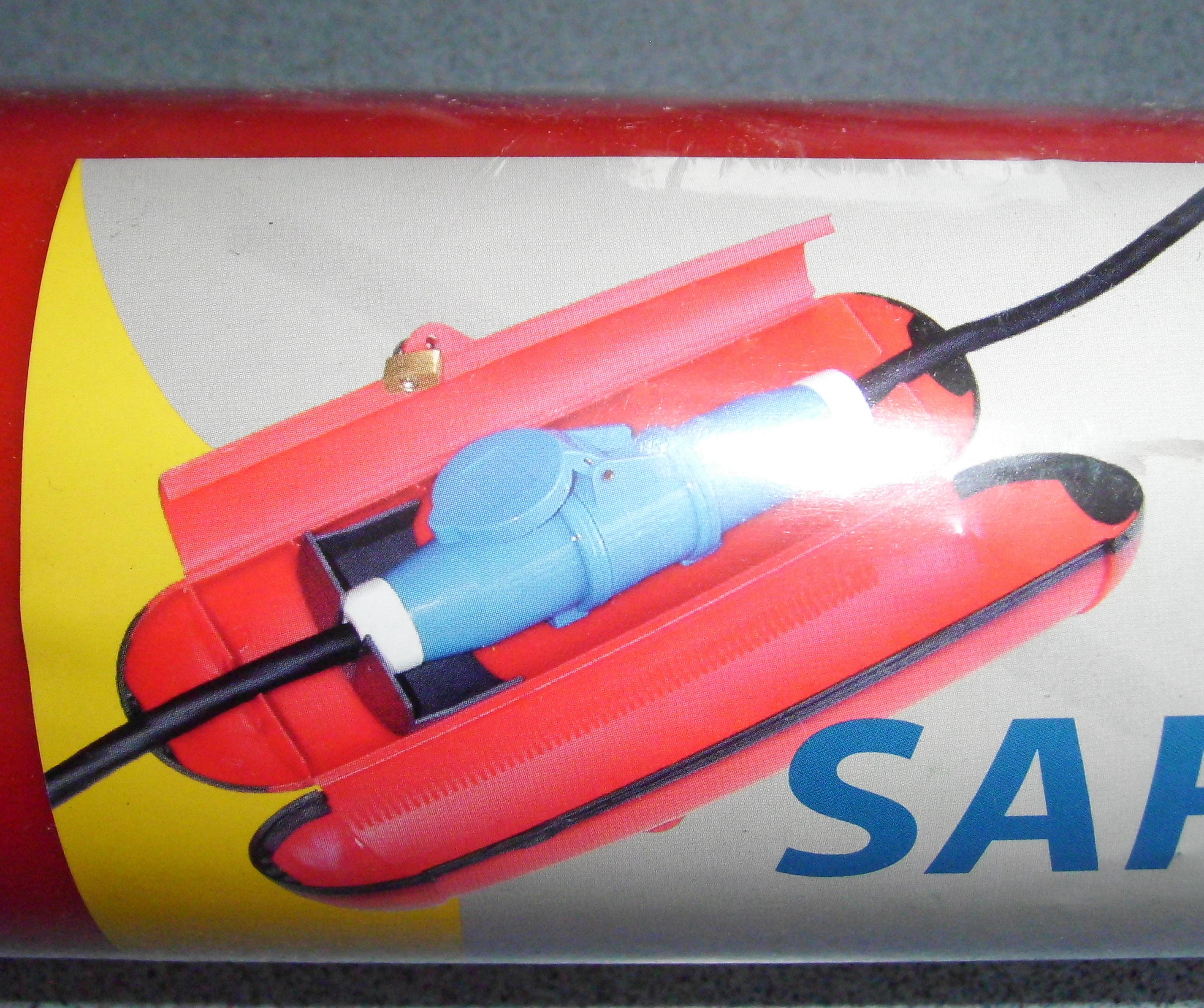 Sicherheitsbox f. CEE Kabel Box ROT Dichtung Steckerschutz Schloss 321f039-1 NEU