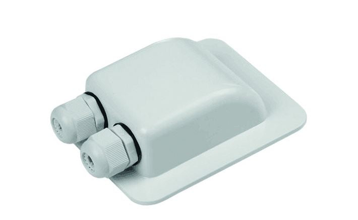 SAT Dach Wand Durchführung weiß Phaesun DD2/W für 2 Kabel TV 32028m NEU