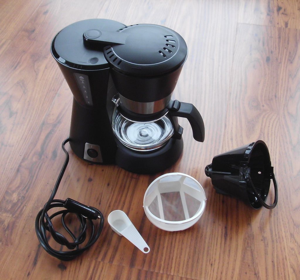Kaffeemaschine schwarz 12 V ca 5 Tassen 170 Watt abwaschbarer Filter 91862r NEU