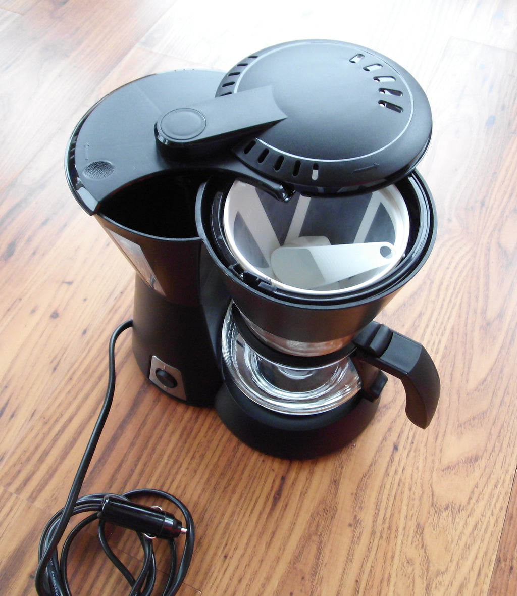 Kaffeemaschine schwarz 12 V ca 5 Tassen 170 Watt abwaschbarer Filter 91862r NEU