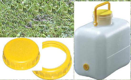 Wasserkanister 10 L Bügelgriff Deckel + Ring DIN 96 Kappe Kanister 74220p++ NEU