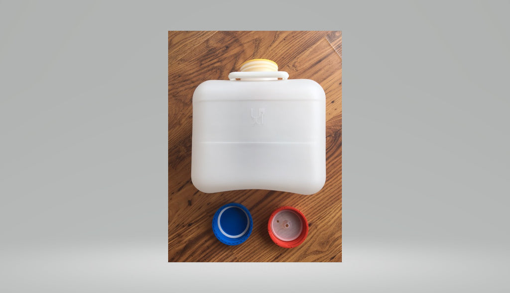 Wasserkanister 10 L Bügelgriff Deckel + Ring DIN 96 Kappe Kanister 74220p++ NEU