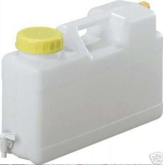 Wasserkanister Kanister Raumsparkanister 12 L Deckel + Auslaufhahn  300f095 NEU