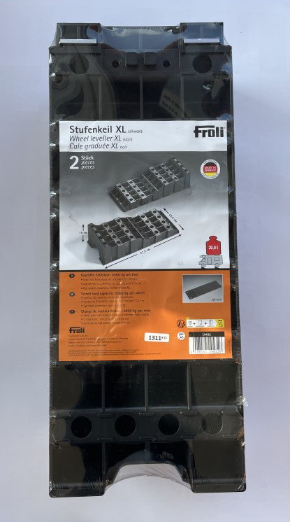 Auffahrkeile Stufenkeil XL 1 Paar Keile groß schwarz Froli 92549r NEU