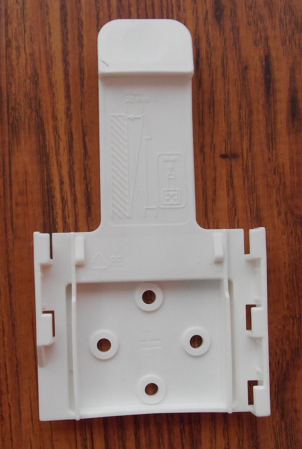 Radkeilhalter weiß NUR der HALTER f. Unterlegkeile Keile 201050b NEU