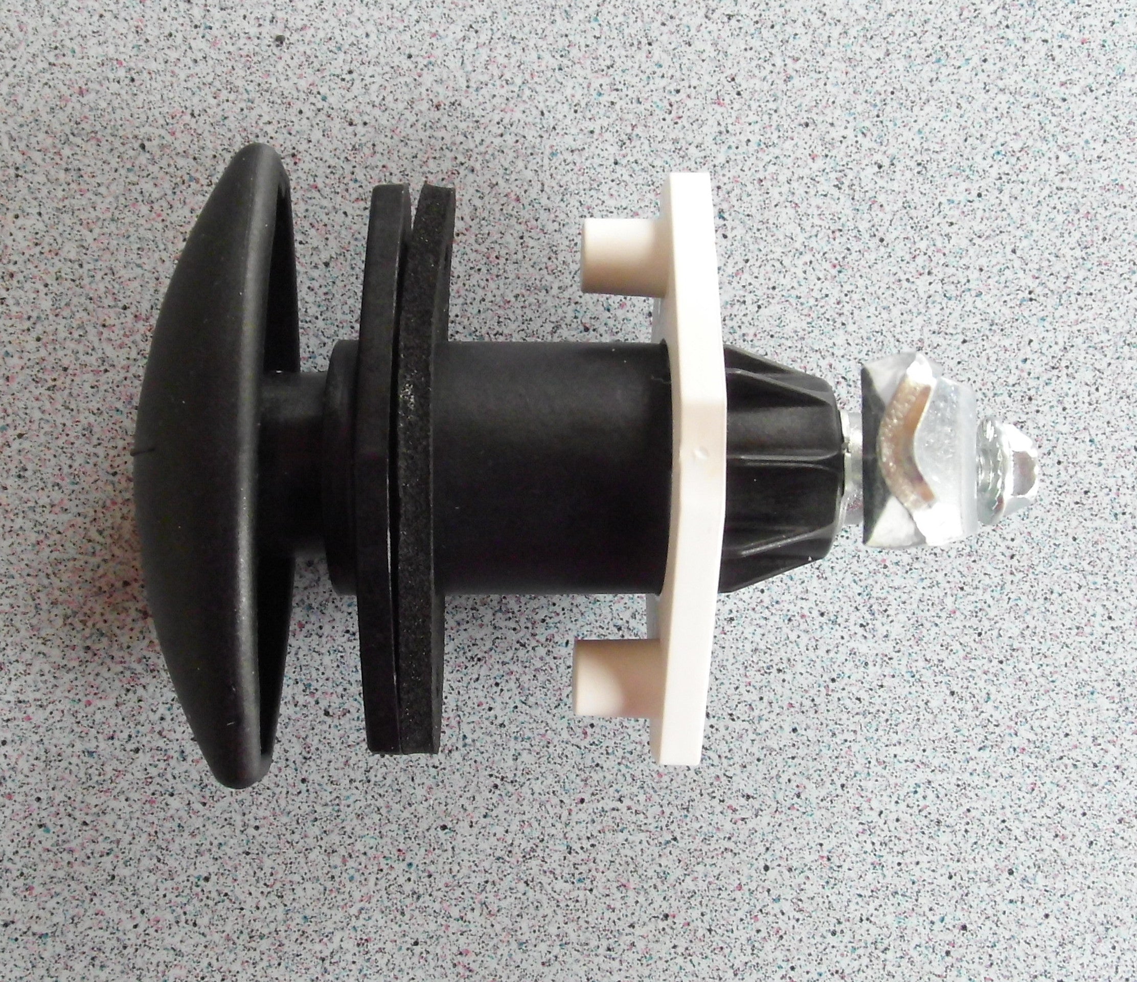 Klappenschloss Ellipse Klein SCHWARZ Drehspann Türschloss STS 215f212-1 NEU